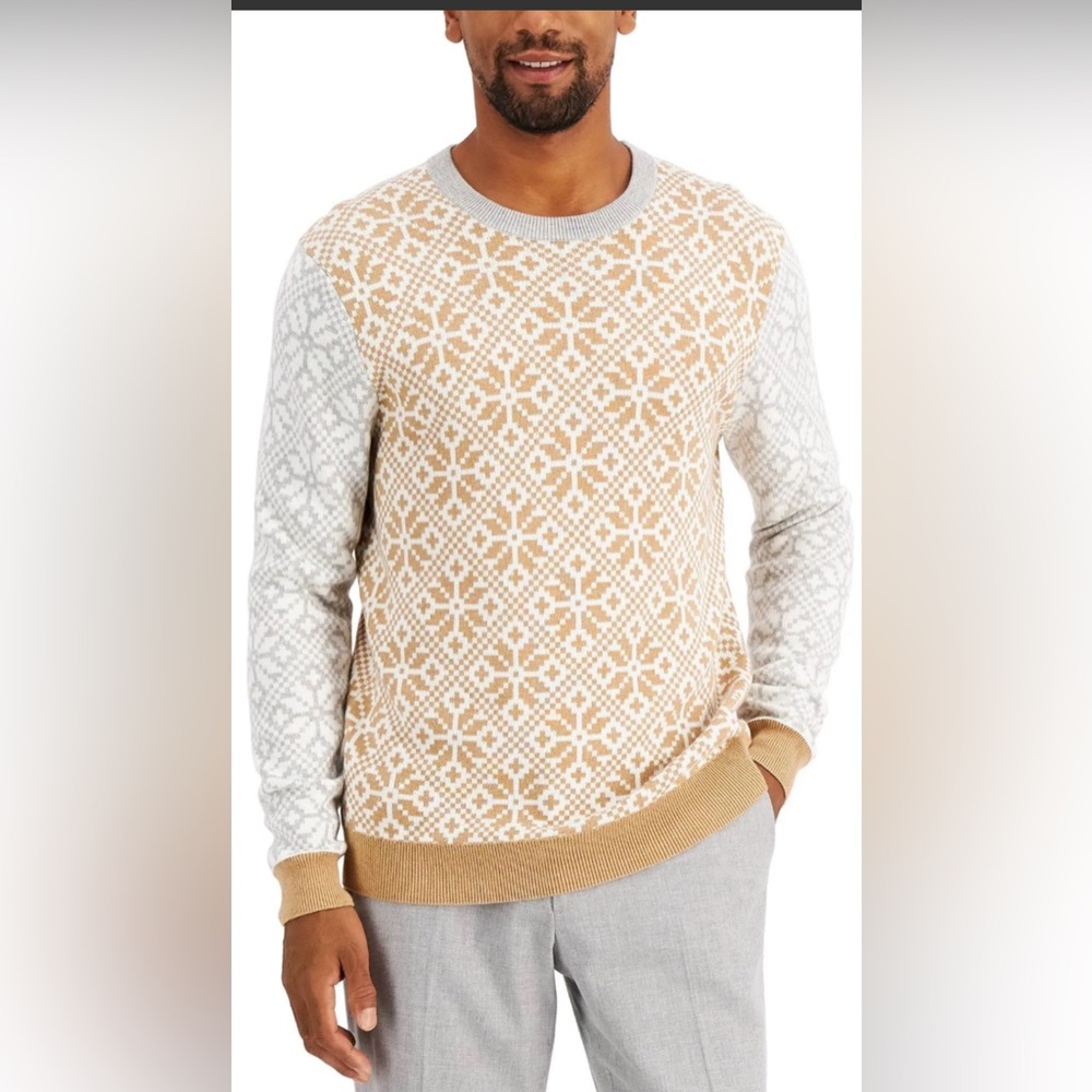 Charter Club Men Colorblocked
Fair Isle Family Sweater‎